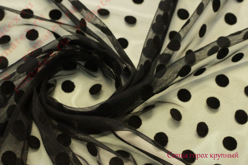 сетка горох крупный цвет черный сетка горох крупный цвет черный